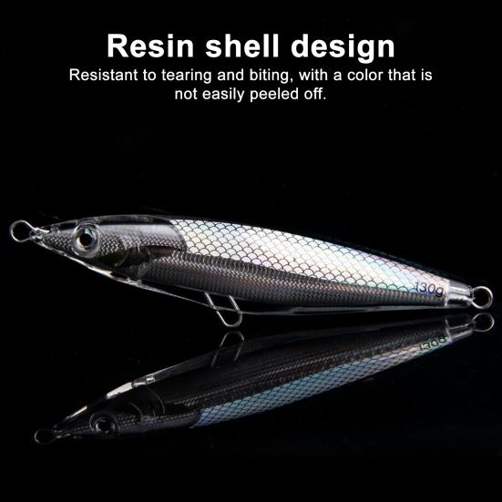 Luminous Fishing Bait Metal Hard Lure Streamlined Design Bright Color Realistic Looking Fishing Lure Artificial Bait