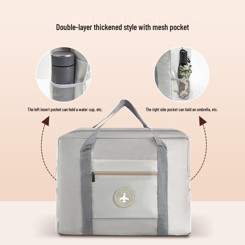 Large Capacity Foldable Women's Trolley Bag for Travel & Storage