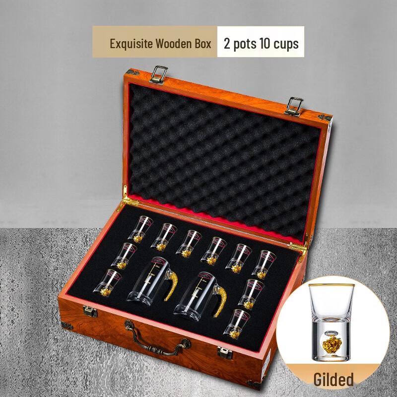 Rolando GS102 Luxury Gold Crystal Baijiu Set