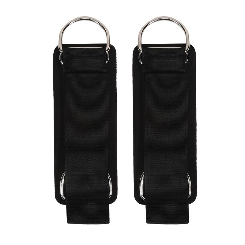 

2Pcs Fitness Wrist Cuffs With D-Ring Heavy Duty Straps For Resistance Band Training Accessory Gym Gear