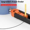 Precise Profile Scribing Ruler Adjustable Locking Woodworking Measuring Gauge  Border Drawing