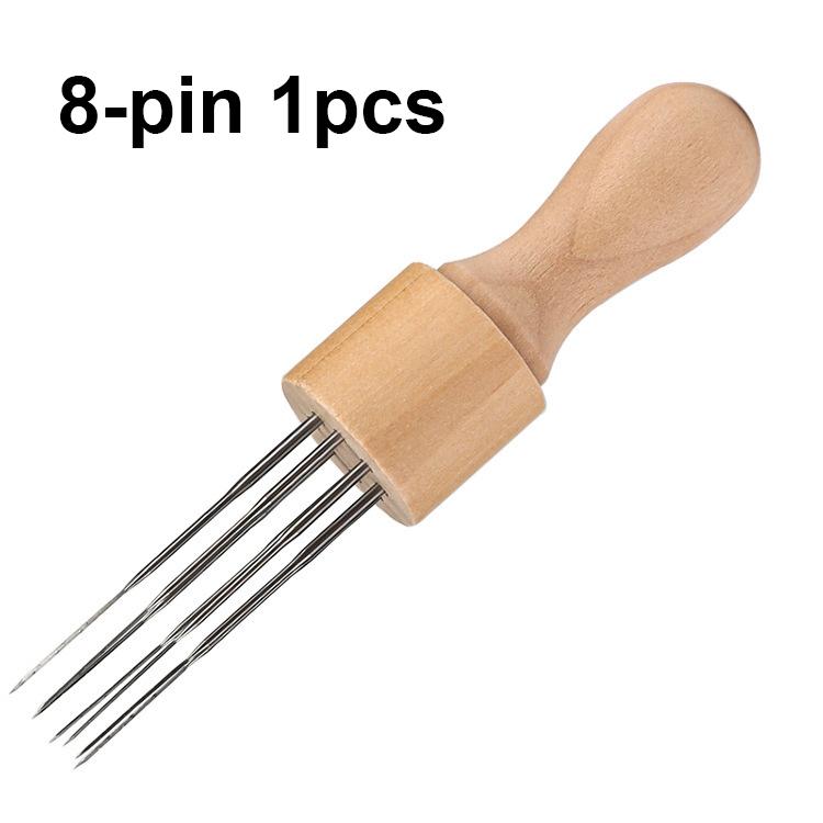 1-40pcs Felting Needles Wool Felt Tools with Eight Needles Tool Craft Felt Needle with Solid Wood Handle With Finger Cots