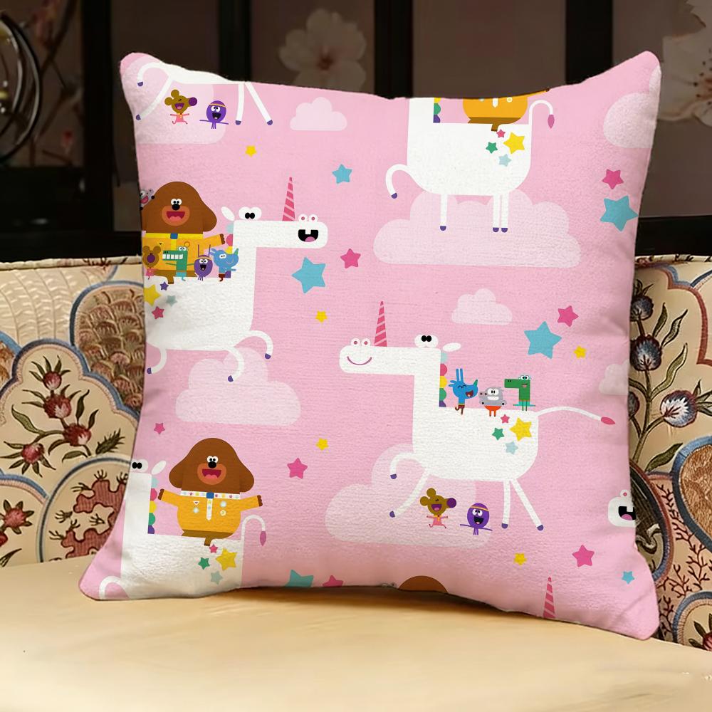 Hey D-duggee Cartoon Pillow Case Pillowcase, Double-sided Printed, Sofa Cushion, Bedroom Headboard Pillow