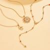 Star Jewelry Chain Necklace For Women With Colorful Tassels And Crystal Embellishments