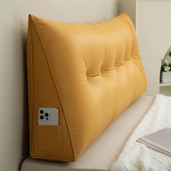 Triangular Headboard Pillow Bed Wedge Pillow With Side Pocket Headboard