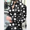 Men's Elegant 3D Printed Long Sleeve Shirts Turn Down Collar Party Casual Camisas Hombre Plus Size Streetwear Fashion Blouse