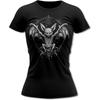 Bands and Bones Bat Circle Goth Women's T-Shirt