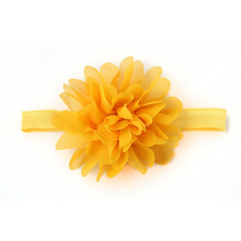 

European and American Infant Creative Headband Hair Accessories, European and American Children s Chiffon Head Flower Baby Headband, Baby Headband земля жовтий колір