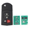 Leo For Mazda 2 3 5 6 8 CX-7 CX-9 MX-5 BGBX1T478SKE125-01 SKE126-01 CC43-67-5RYC Fob  Flip Remote Car Key 315/433Mhz 4D63 Chip