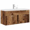 Bathroom Cabinet Reclaimed Wood Look 100 X 38.5 X 46 Cm Particleboard