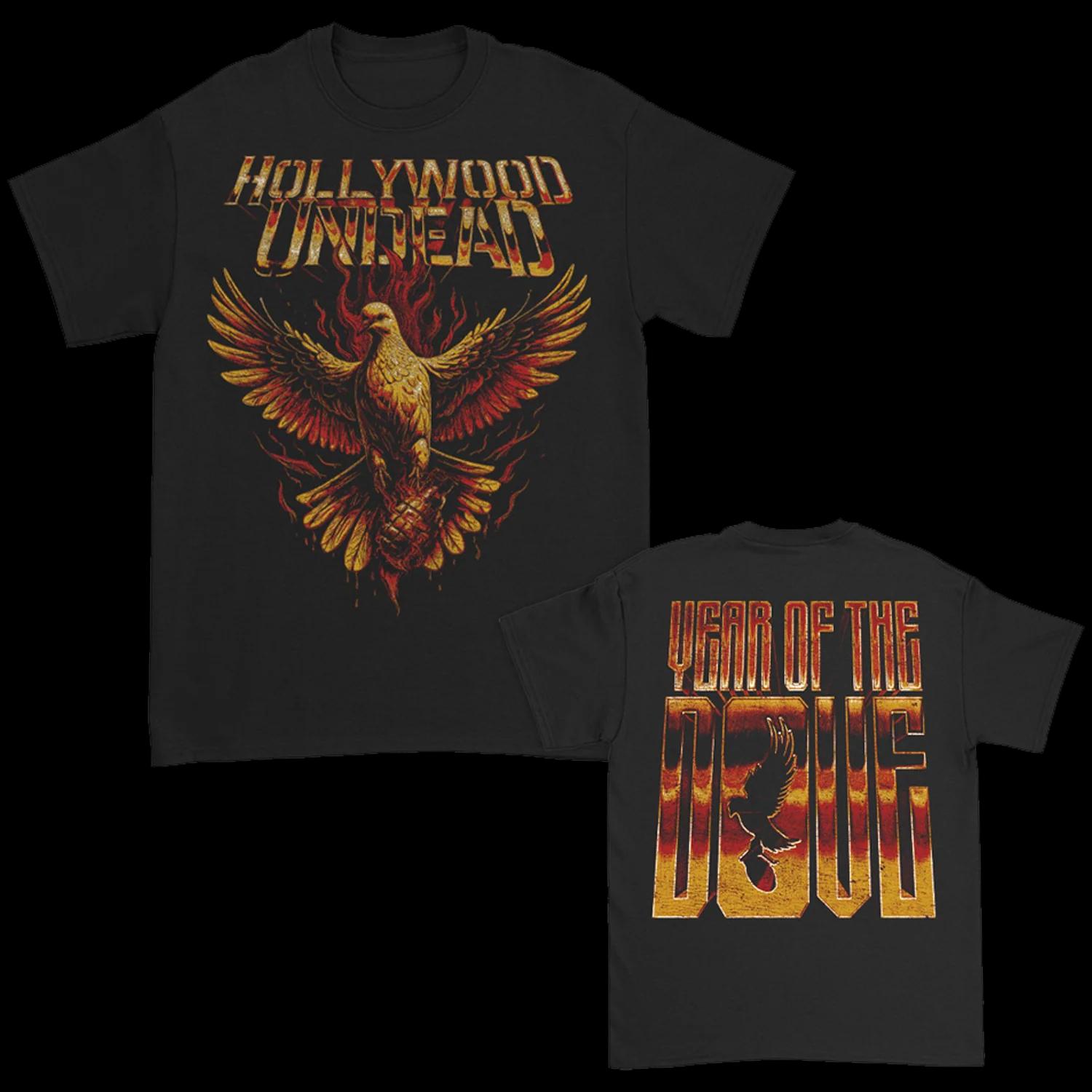 Fashion Hip Hop Hollywood Undead Band Graphic Unisexs and Womens Tshirt Full Size Fan Gift  Casual Fashion Daily Wear Cotton S