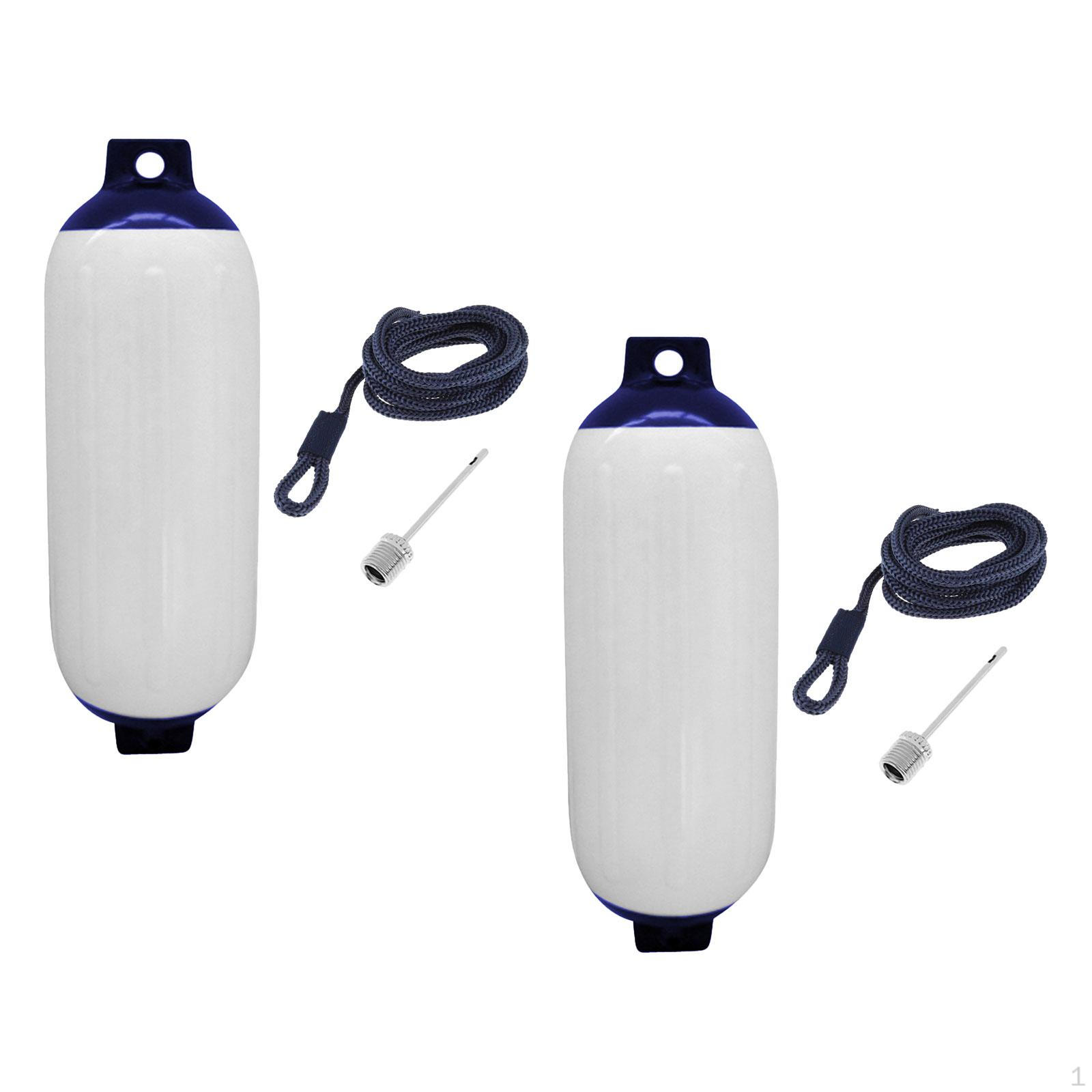 

2x Marine Boat Anti Collision with Rope And 4x16inch Protection Inflatable for Docking Pontoon