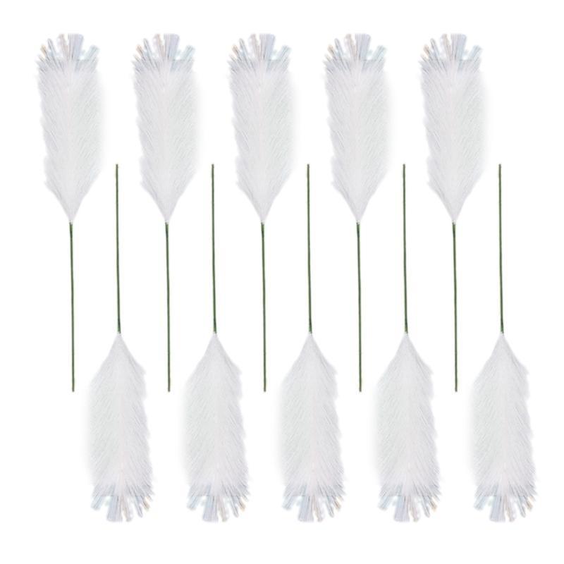 Beautiful Plastic Artificial Pampas Grass Arrangement Branch Easy to Maintain