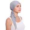 1Pc Polyester Women's Hijab Headscarf Turban Headwrap Cover Muslim Chemo Cap Hair Loss Hat
