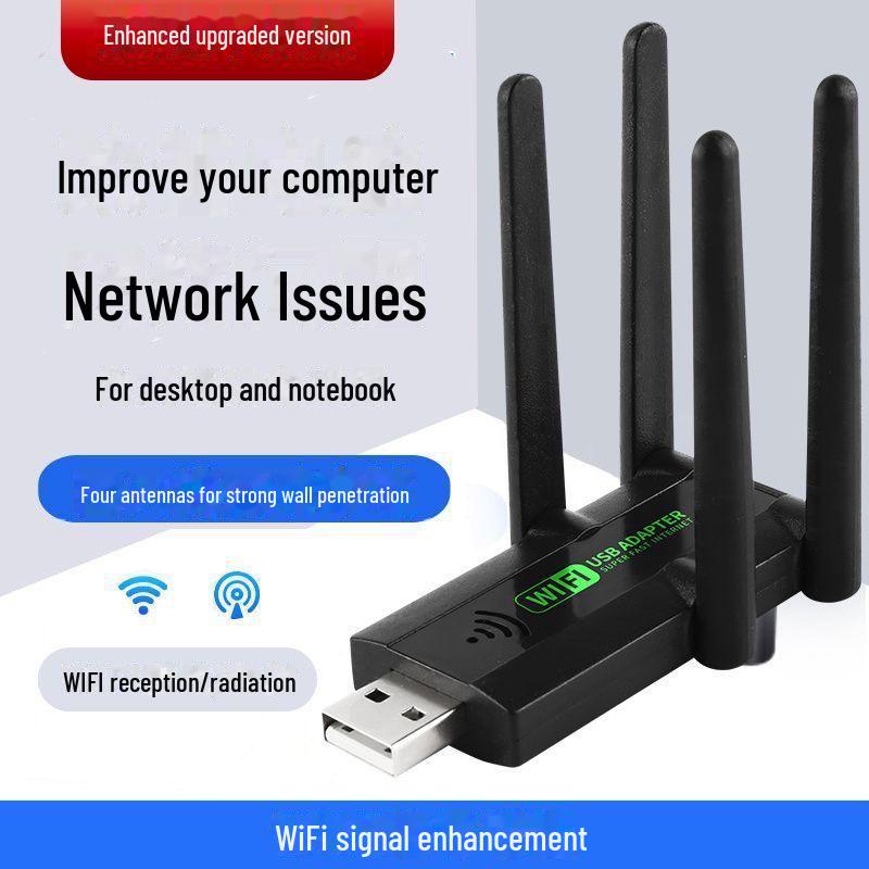 Four-Antenna WiFi Signal Booster & Extender Router-Repeater