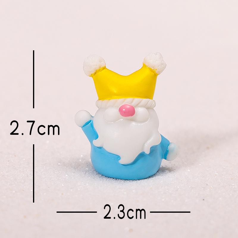 Weihnachten Niedliche Hexe, Zwerg, Weihnachtsmann, Kunstharzhandwerk Dekorative Artikel, Kleine Ornamente und Accessoires