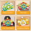 Car Baby Seat Toy Steering Wheel Simulation Driving Toys Pendant Toys Baby Stroller Hanging Rattles Sensory Toys Toddler Gifts