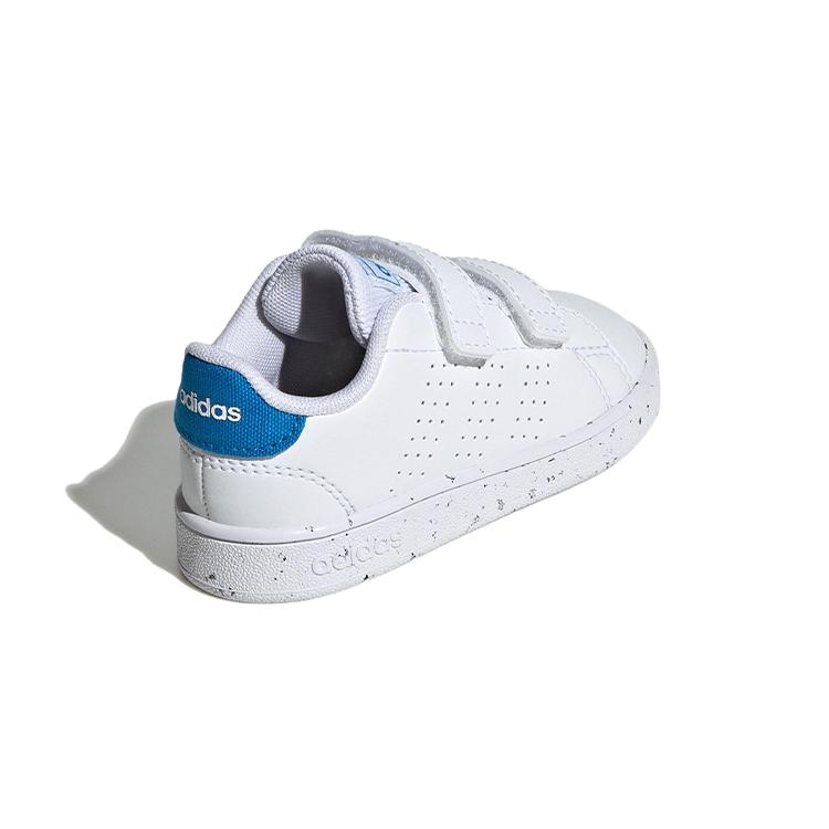 Adidas Neo ADVANTAGE Advancourt Anti Slip Wear Resistant Low Top Skateboard Shoes White Blue Infant And Toddler GW6498