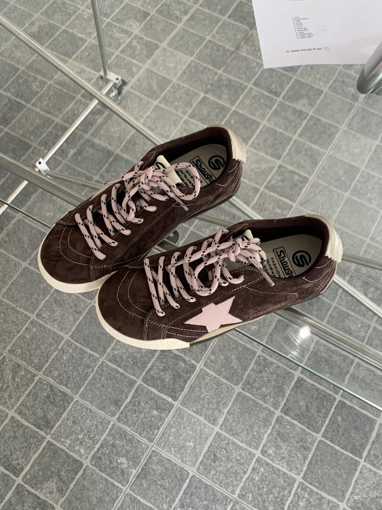 Cowhide stars old dirty shoes women's 2025 new thick-soled versatile casual sports board shoes Forrest Gump shoes women's shoes