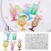 Shaker Molds For Resin Casting Silicone Craft Mold Art Craft Mould For Casting Epoxy Resins Pendant DIY Craft Art Keychain