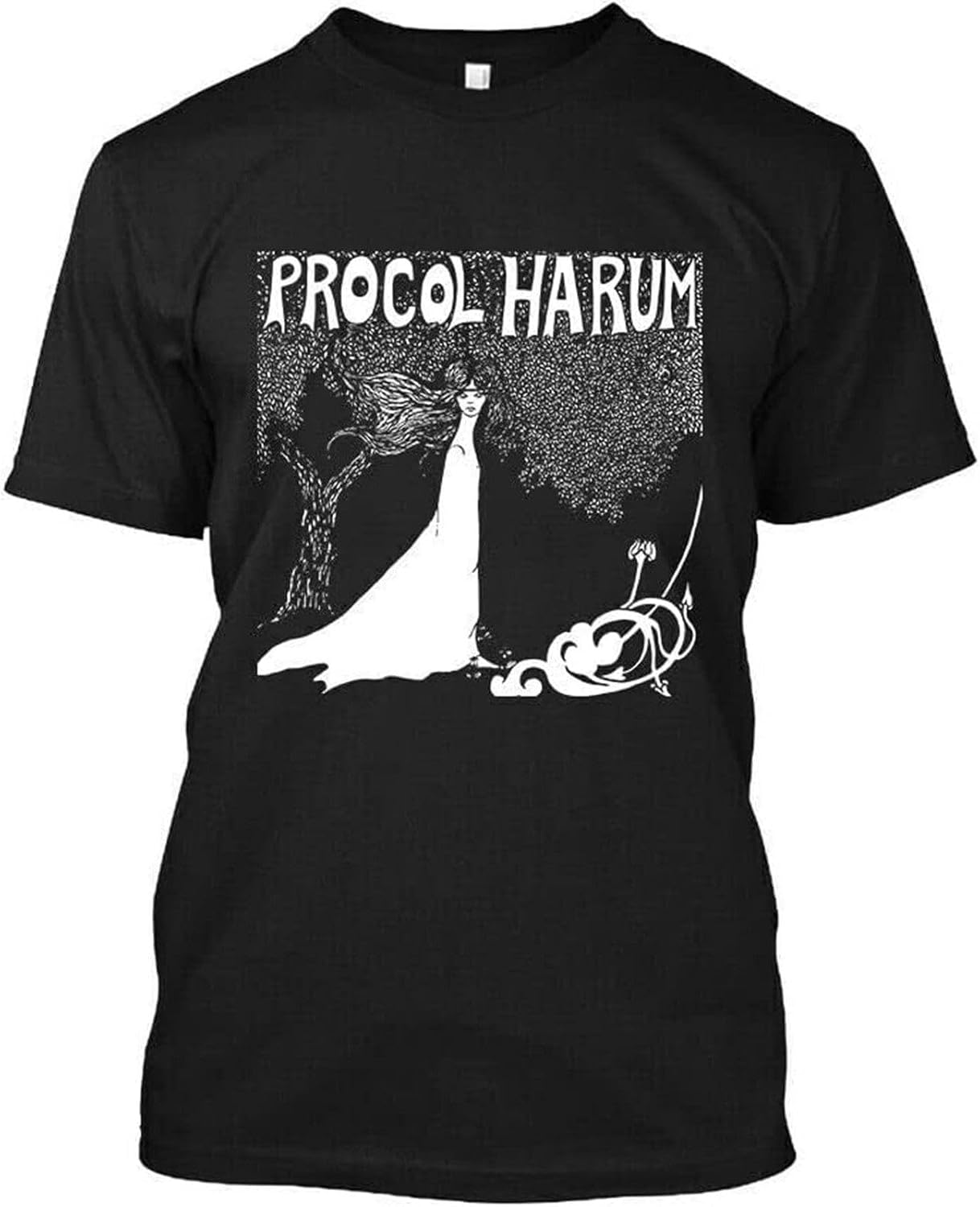 Men s Procol Harum Progressive Rock Band Black T-Shirt Black 4XL чёрный