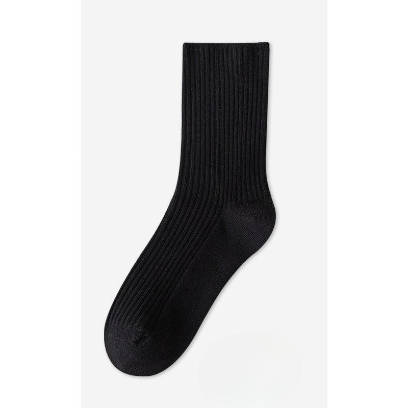 Summer Thin, Breathable, Deodorizing and Antibacterial Women's Socks, Solid Color Pile Socks, One-piece Boneless Cotton Socks