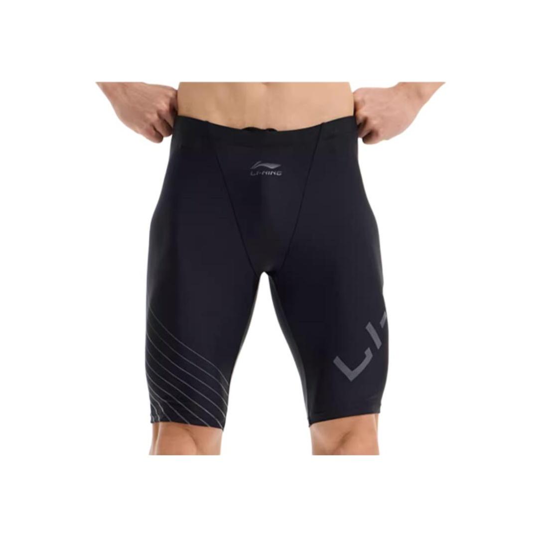 

Li Ning Hot Spring Five-Point Большие размеры Купальники Шорты Мужские купальники Черный Белый LSKU844 L