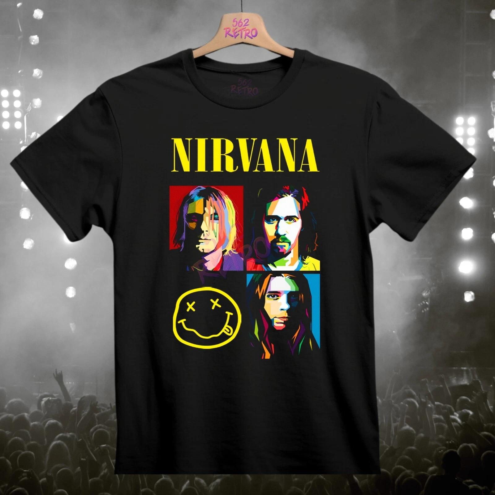 Nirvana Grunge Rock Band T-Shirt Black S-3XL 2XL