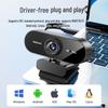 HD 1080P/2K USB Camera for Desktop & Laptop - Live Streaming & Online Classes, Driver-Free