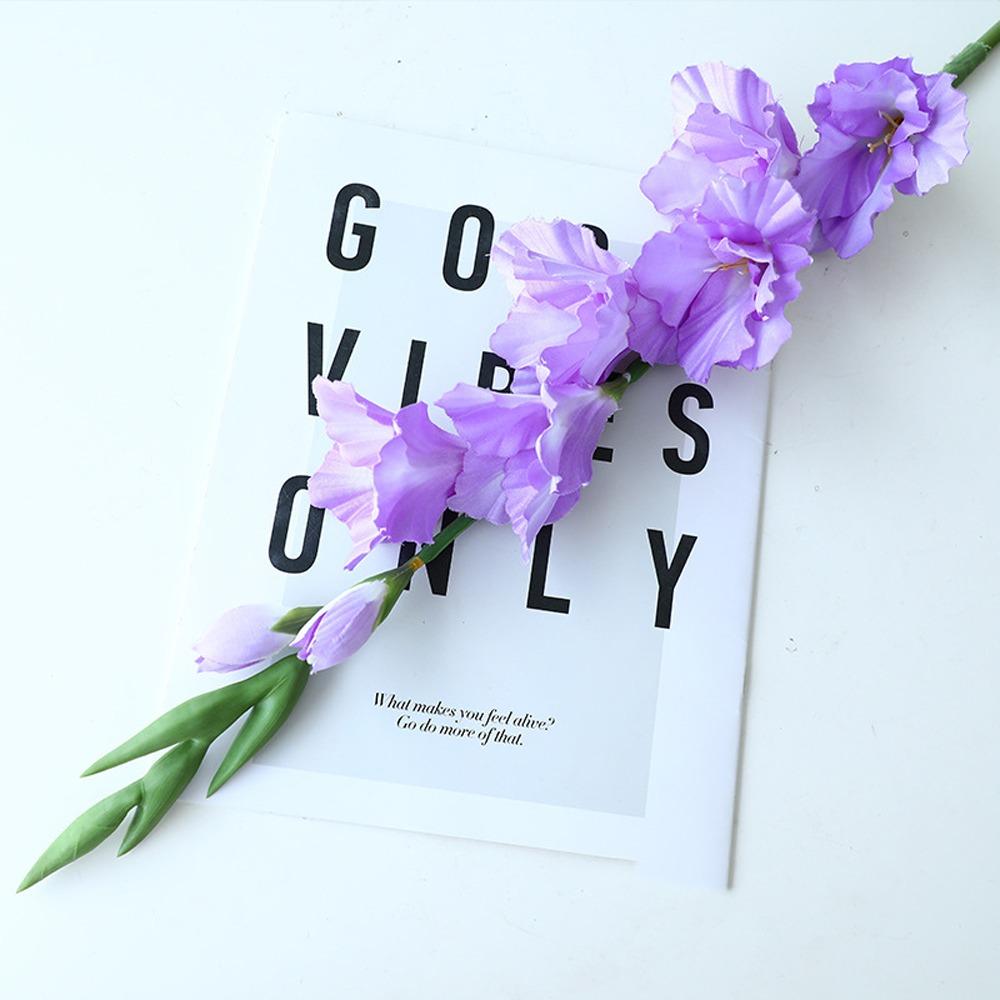 84cm Artificial Gladiolus Branch Real Touch Fake Flowers  Wedding Room Decoration