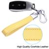 Genuine Leather Car Smart Key Yellow [Wisdompro] Keychain, Anti-Loss, Compatible, Stylish, Unisex,