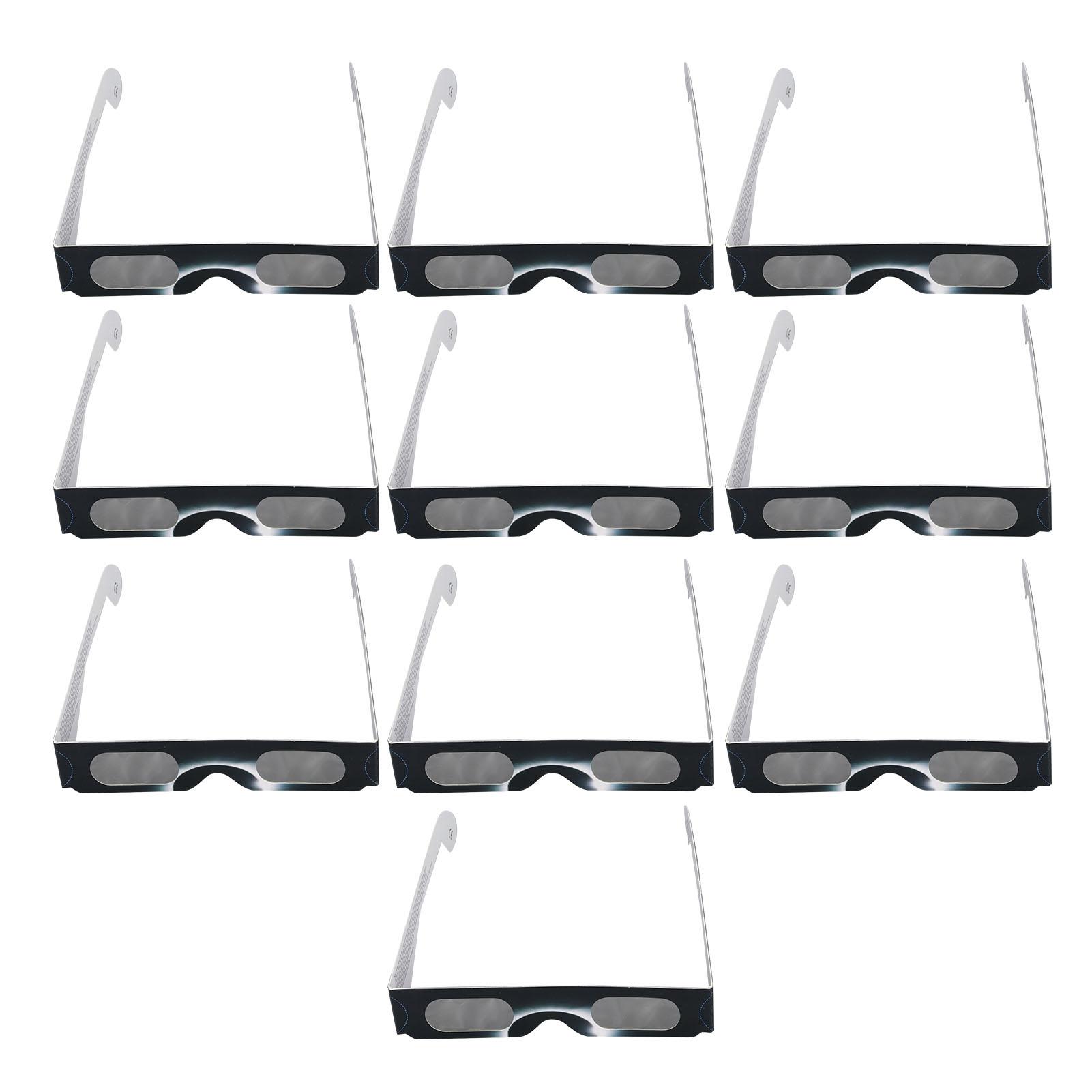 

10 шт. очки для наблюдения за солнечным затмением бумажные фильтры для защиты глаз очки для защиты от солнечных пятен на открытом воздухе