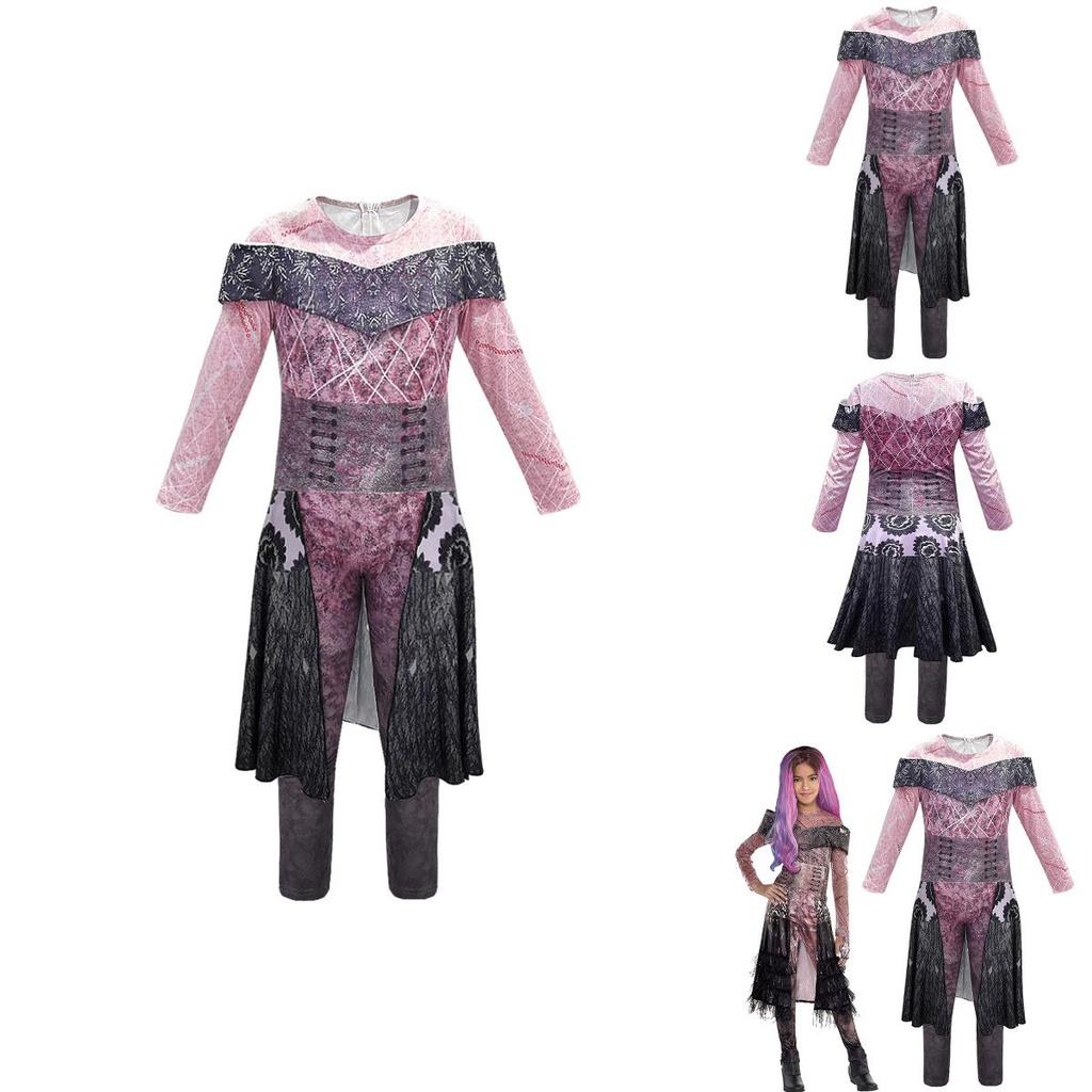 Stylish And Comfortable Descendants 3 Evil Audrey Kids Jumpsuit Fancy Dress Party Outfit