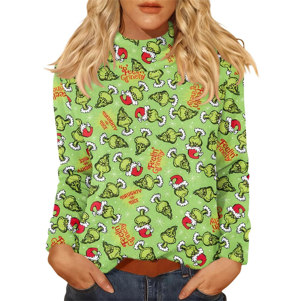 Women's Daily Casual Long Sleeve Mid Collar Top