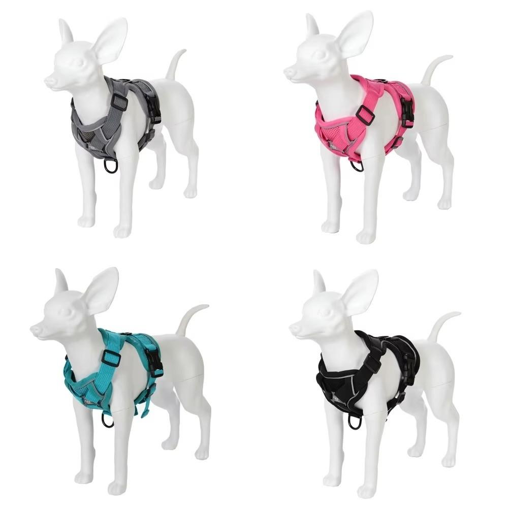 Fashion Reflective Cat Harness Leash Set Adjustable Breathable Mesh Dog Harness Pet Vest Harness Outdoor Walking Supplies