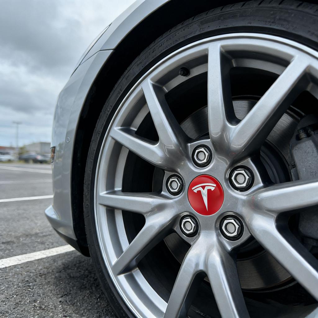 4Pcs 56mm Car Wheel Center Hub Caps Emblem Stickers Auto Rim Cover Accessories For Tesla Model 3 S X Y Roadster SpaceX