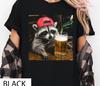 Funny Raccoon Beer Shirt, Patriotic USA Raccoon Graphic Tee, Drunk Trash Panda