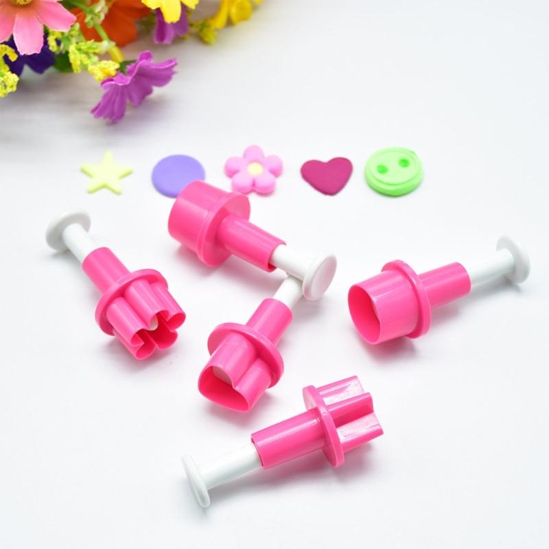 Pentangle Heart Cookie Cutter Stempelkutter Kakepyntutstyr Fondantformer Plommeblomst Pentangleformer