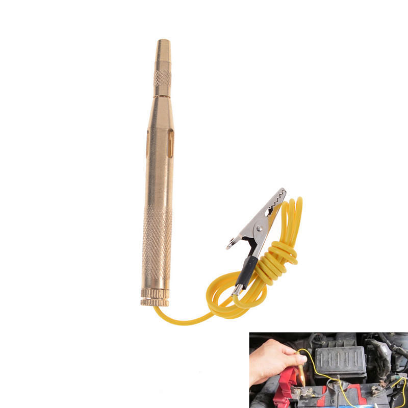 Copper Car Motor Auto Circuit Tester 6/12/24V Gauge Test Voltmeter Light Pen