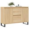VidaXL Buffet, Armoire Latérale avec Pieds, Meuble de Rangement, Organisateur de Salon Salle de Séjour Intérieur, Chêne 827215