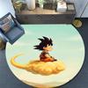 Goku Cartoon pattern round rug,Carpet Rug for Living Room Bedroom Playroom ,Non-slip Floor Mat,Holiday Gifts and Birthday Gifts.