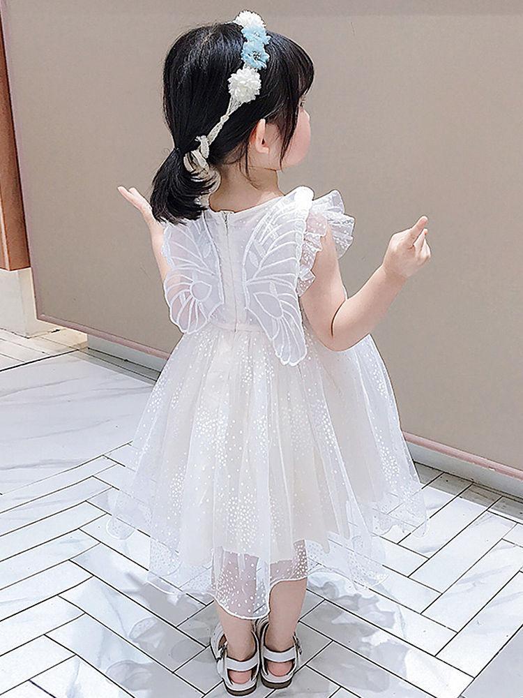 Schmetterlingsflügel Prinzessin Baby Mädchen Tüllkleider Säugling Kleinkind für Geburtstage Hochzeiten Partys Kleid