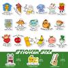 100 Pun Homophone Stickers Children's Fun Game Stickers Kindergarten English-style Cartoon Decoration