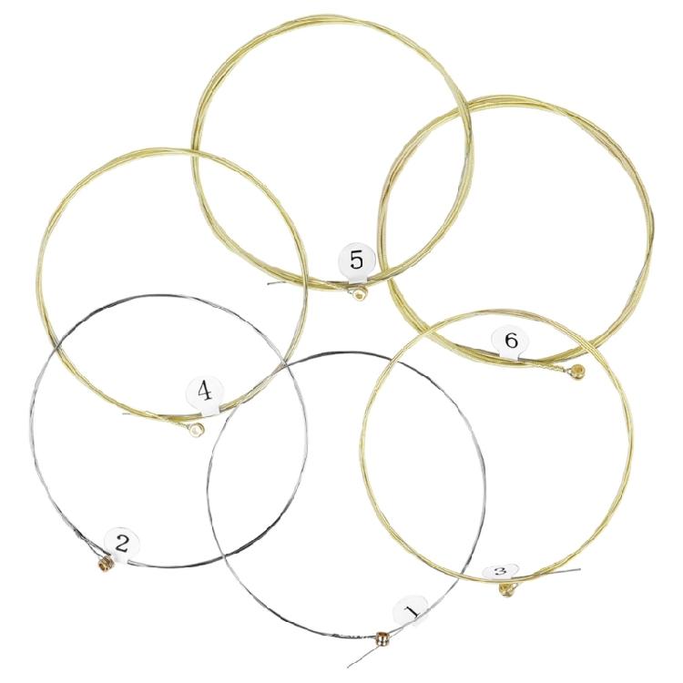 6Pcs Alloy Steel Core Guitar Strings Folk Guitar String Replacement Acoustic Guitar String Accessories Easy To Use