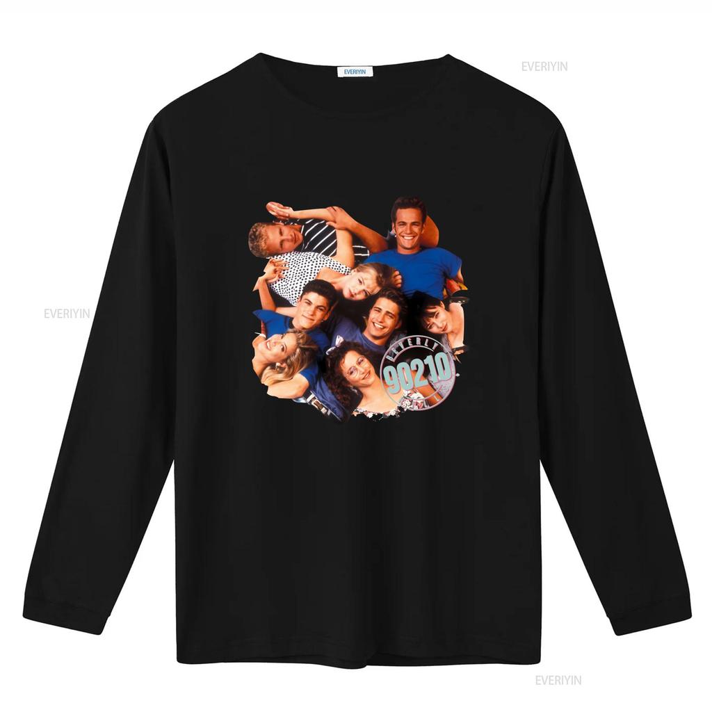 Cast Beverly Hills 90210 T Shirt Retro TV Show Vintage Washed Versatile Graphic Unisex Stretched Fashion Designer Clothes