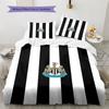 Set Copripiumino Trapuntato con Fantasia Newcastle United F.C. Decorazione per la Casa Regalo (1 * copripiumino + 2 * federe senza imbottitura)