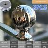 1/2Pcs Simple Kitchen Cabinet Bed Wardrobe Drawer Handle  Light Luxury Zinc Alloy Single Hole Round Ball Cabinet Door Handle