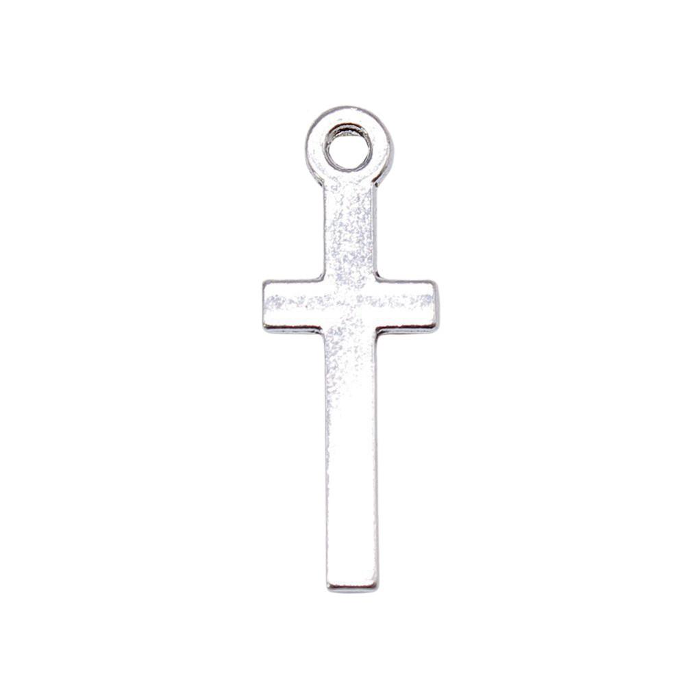 Pingentes de Cruz Clássica em Liga de Metal Multicor Para Joias Cristãs Minimalistas