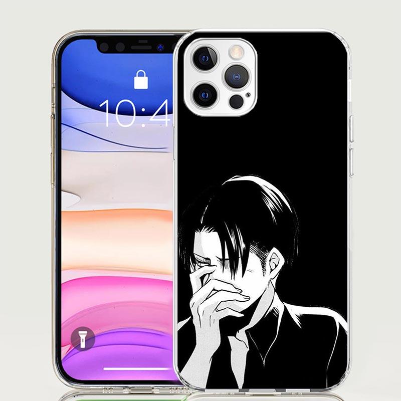 Attack-Titan Levi Phone Case For iPhone 17 Air 16 15 Plus 11 14 Pro Max 13 Mini 12 7 8 + SE Pattern Art Customized Cover 17 Air