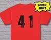 41 Hemd JUGEND T-Shirt Trendig Tik Tok Meme KINDER Einundvierzig Mittelschule Unisex T-Shirt